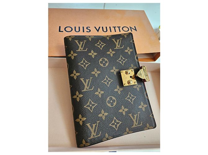 Paul Louis Vuitton Monogramm Notizbuchhülle Braun - Ansicht 7