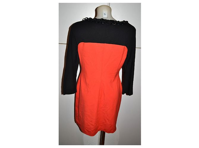 Kleid Moschino Cheap And Chic Schwarz Rot - Ansicht 4