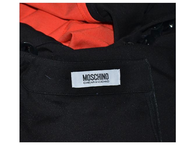 Kleid Moschino Cheap And Chic Schwarz Rot - Ansicht 5