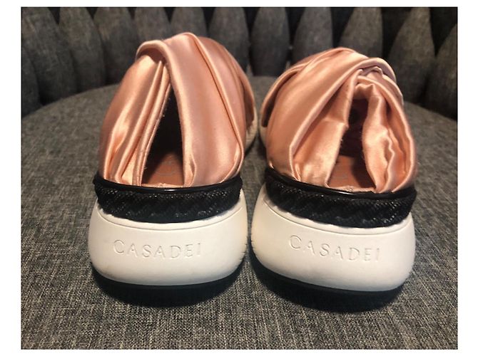 Casadei Slip-On Sneakers Pfirsich Stoff - Ansicht 3