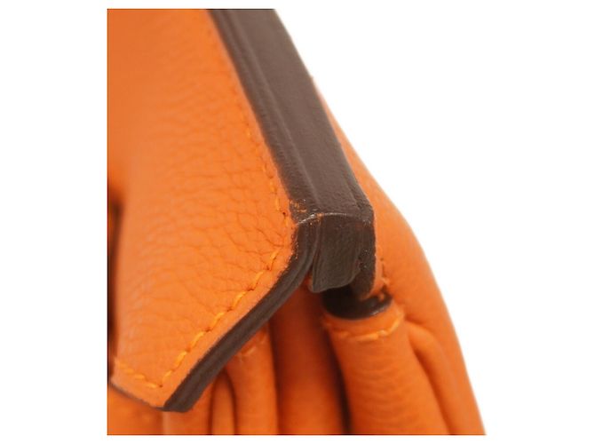 Borsa Hermès Birkin 40 Togo Arancione - vista 12