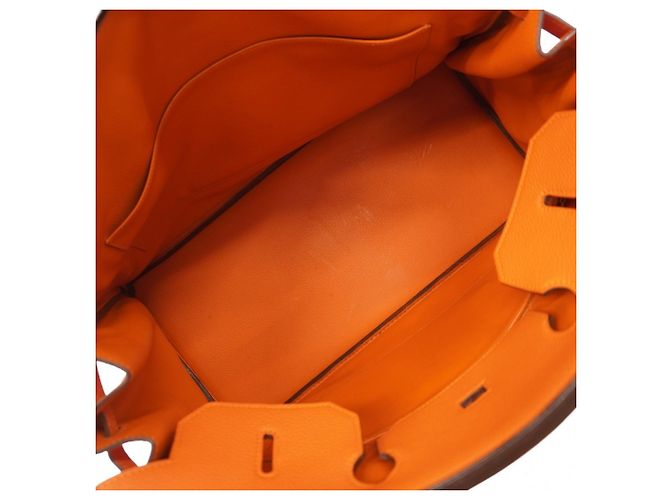 Borsa Hermès Birkin 40 Togo Arancione - vista 4