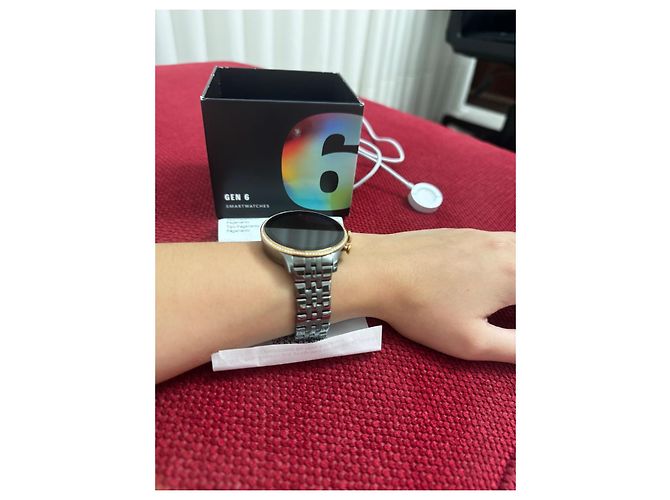 Autre Marque Fossil Gen6 Smartwatch Gold Dunkelgrau Golden Anthrazitgrau - Ansicht 3