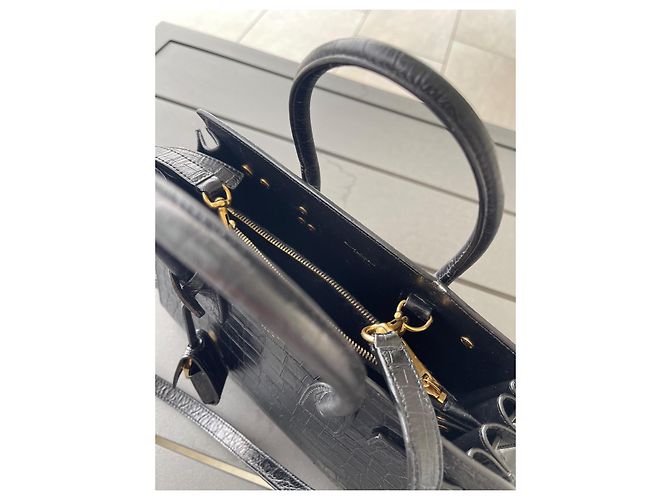 Borsa Saint Laurent Day Bag nera in pelle Nero - vista 4