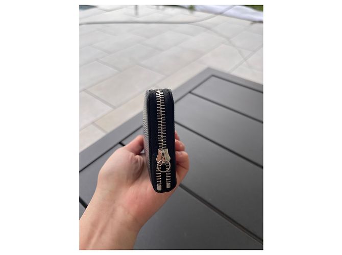 Zippy Louis Vuitton Horizontale Lederbörse mit Struktur Schwarz - Ansicht 5