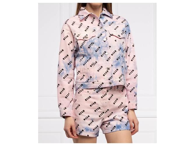 Completo in denim rosa Msgm - vista 2