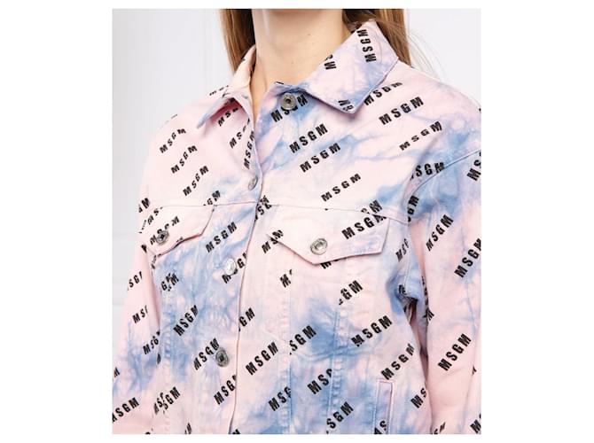 Completo in denim rosa Msgm - vista 3