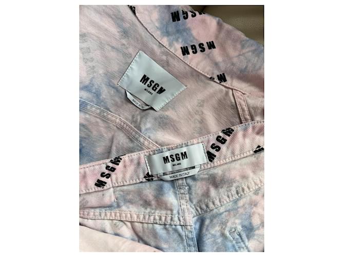 Completo in denim rosa Msgm - vista 7