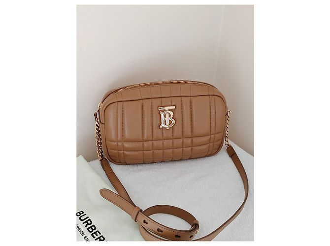 Bolsa Lola Burberry camel de couro Camelo - vista 3