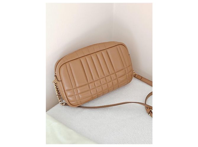 Bolsa Lola Burberry camel de couro Camelo - vista 4