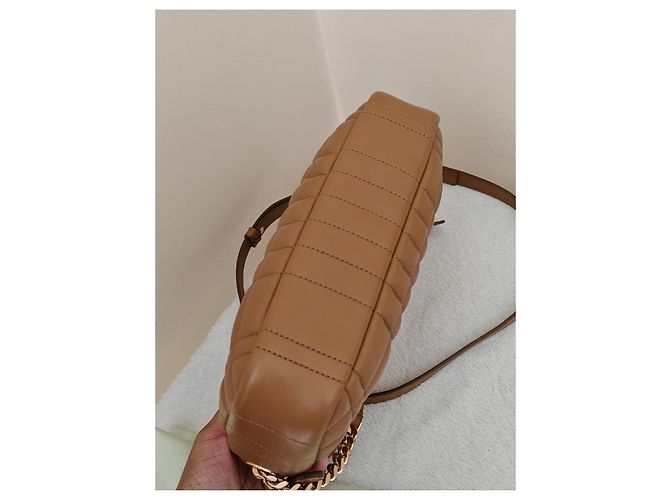 Bolsa Lola Burberry camel de couro Camelo - vista 8