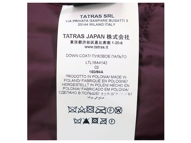 Autre Marque Abrigo de Lana y Nylon TATRAS LTL18A4142 Castaño Burdeos - vista 13