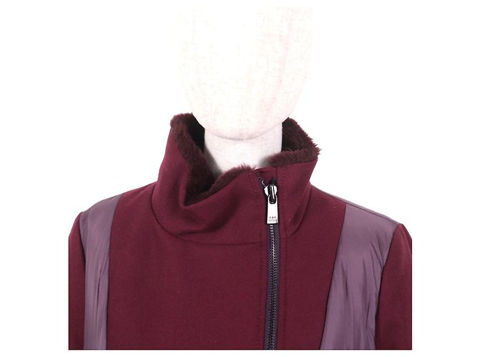 Autre Marque Abrigo de Lana y Nylon TATRAS LTL18A4142 Castaño Burdeos - vista 4