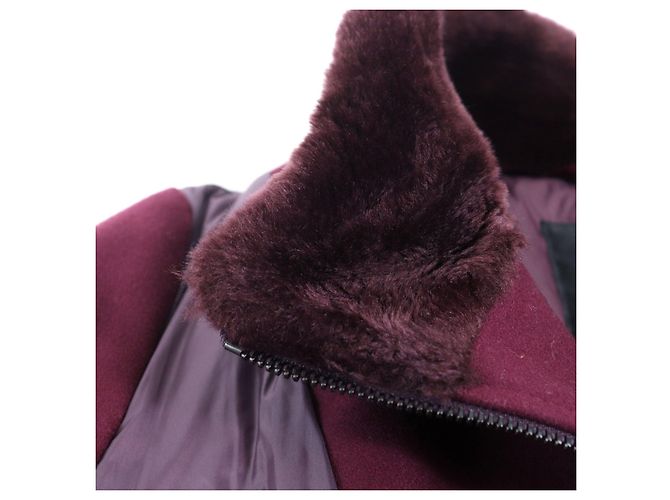 Autre Marque Abrigo de Lana y Nylon TATRAS LTL18A4142 Castaño Burdeos - vista 8