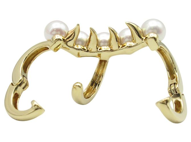 Pendiente de perla escorpión peligroso Tasaki Au750 - vista 3