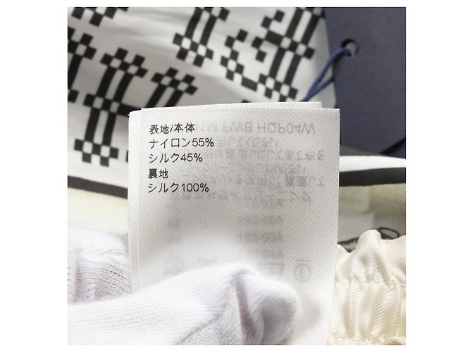 Shorts de seda e nylon LV Fun da Louis Vuitton Preto Branco Multicor - vista 4
