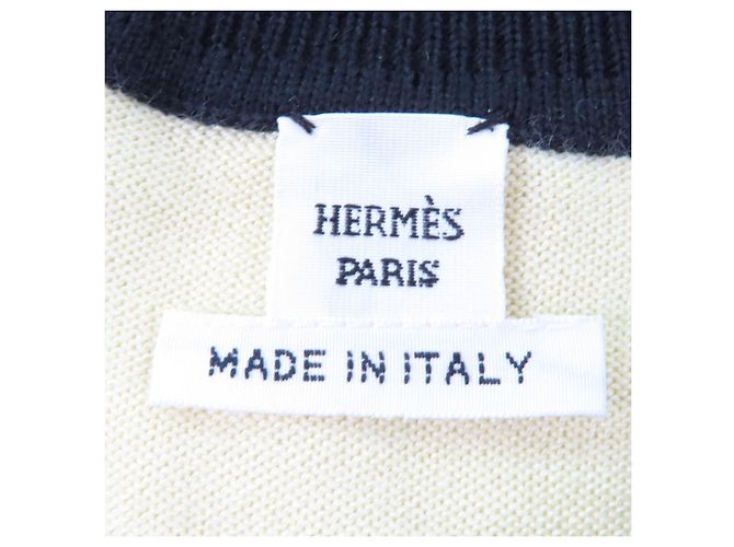 Cárdigan de cachemira HARNAIS DE COUR de Hermès Negro Verde Verde claro - vista 6