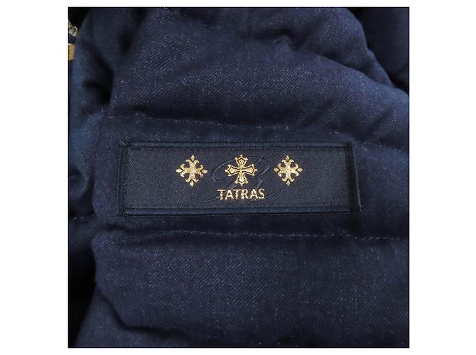 Autre Marque Abrigo de plumas TATRAS CIMA de piel de mapache Azul Azul marino - vista 7