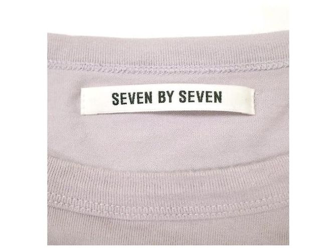 Autre Marque Camiseta de algodón SEVEN BY SEVEN WESTERN con bolsillo Púrpura - vista 3