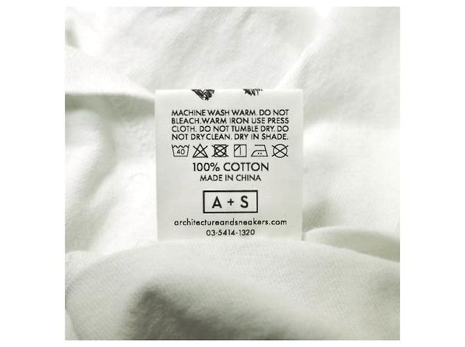 Autre Marque Camiseta de algodón A+S Arquitectura y Zapatillas Blanco - vista 7