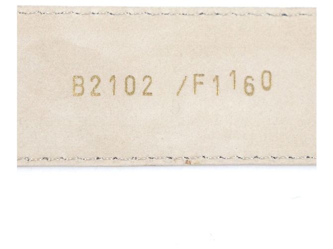 Autre Marque Cintura in coccodrillo Brioni Beige - vista 10
