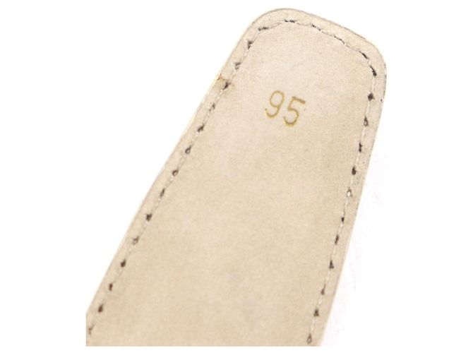 Autre Marque Cintura in coccodrillo Brioni Beige - vista 13