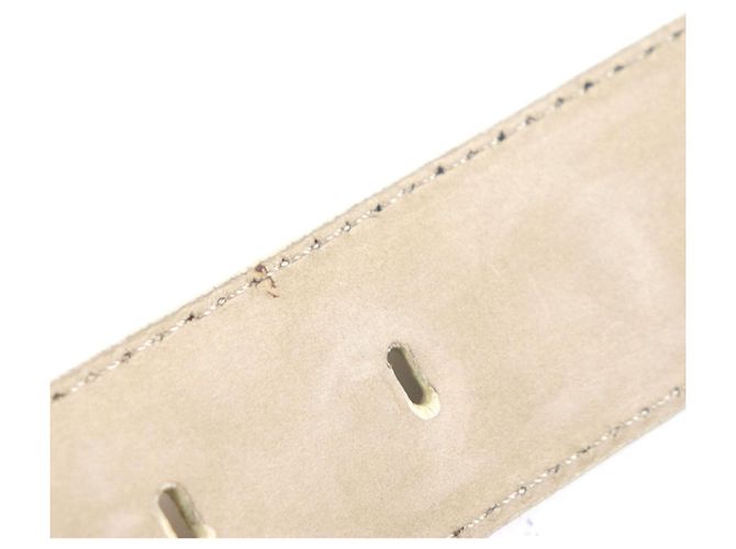 Autre Marque Cintura in coccodrillo Brioni Beige - vista 14