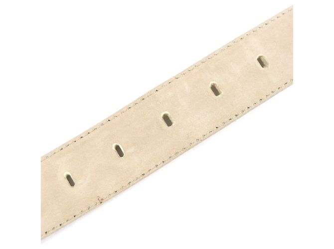 Autre Marque Cintura in coccodrillo Brioni Beige - vista 8