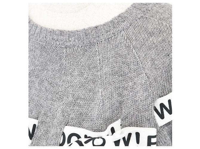 Fendi WOW! OOPS! Capa de mezcla de lana Gris - vista 3