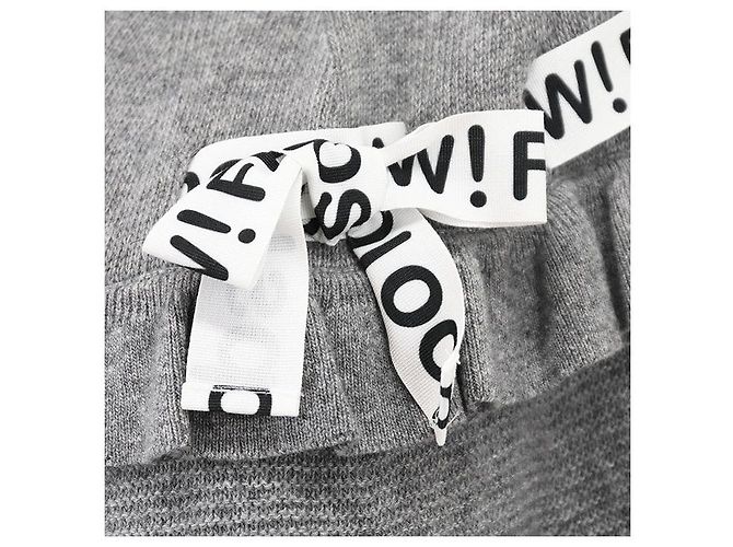 Fendi WOW! OOPS! Capa de mezcla de lana Gris - vista 4
