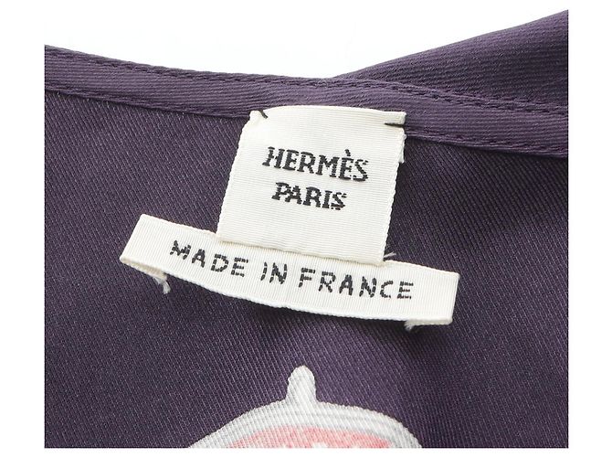 Vestido de seda Etude pour une Parure de Gala de Hermès Multicolor Púrpura - vista 3