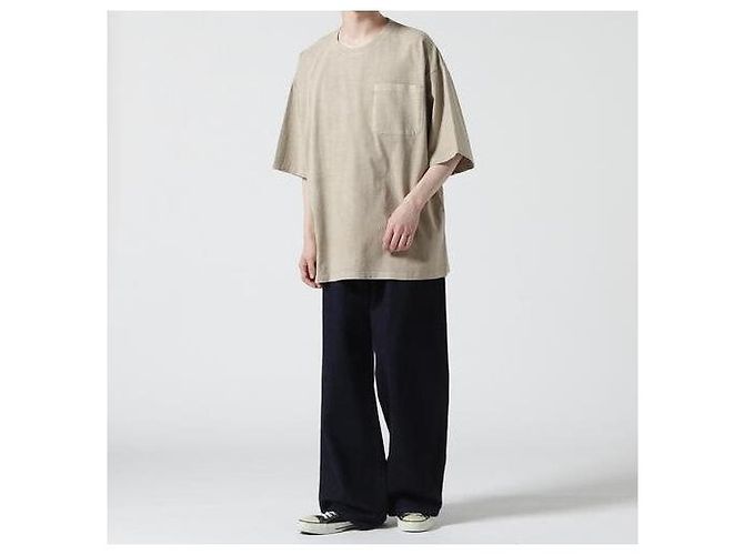 Autre Marque Camiseta de algodão com corante reativo Danke Schon WEB&DEPOT Limited Bege - vista 3