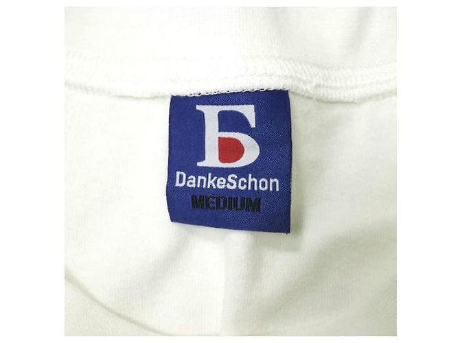 Autre Marque Danke Schon 16OE NOSLEEVES LOGO TEE Camiseta de algodón sin mangas Limited Blanco - vista 4