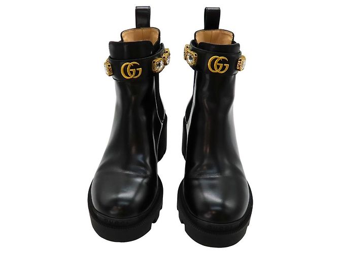 Botas de cuero Gucci GG Marmont - vista 3