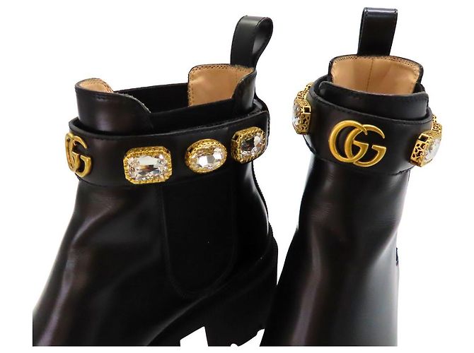 Botas de cuero Gucci GG Marmont - vista 6