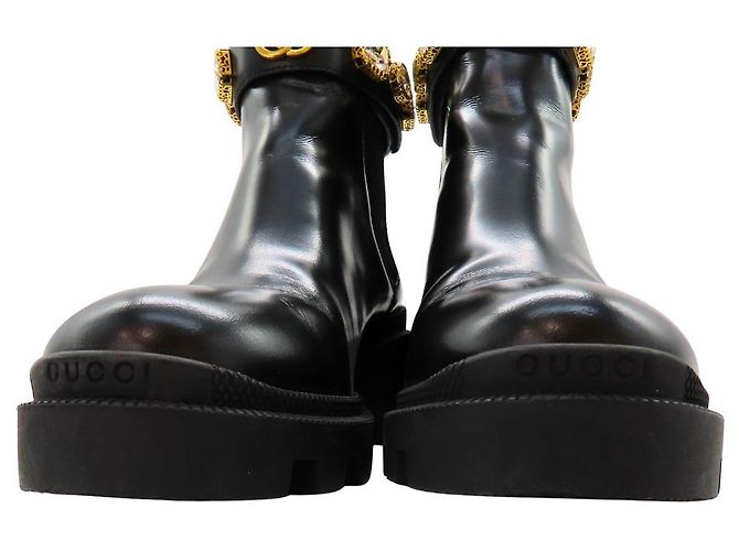 Botas de cuero Gucci GG Marmont - vista 8