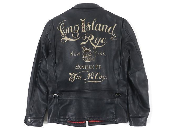 Autre Marque Chaqueta de cuero Schott LONG ISLAND Negro - vista 3