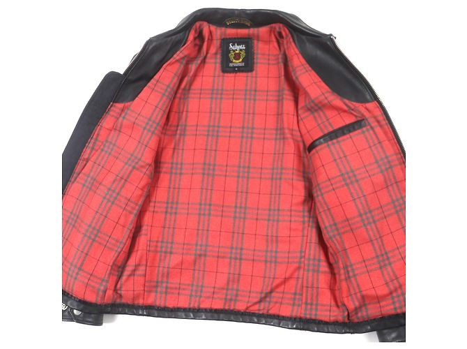 Autre Marque Chaqueta de cuero Schott LONG ISLAND Negro - vista 4