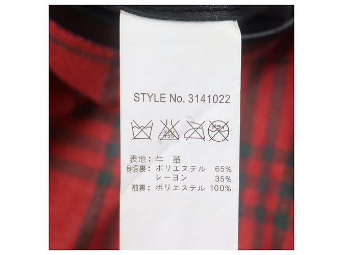 Autre Marque Chaqueta de cuero Schott LONG ISLAND Negro - vista 9