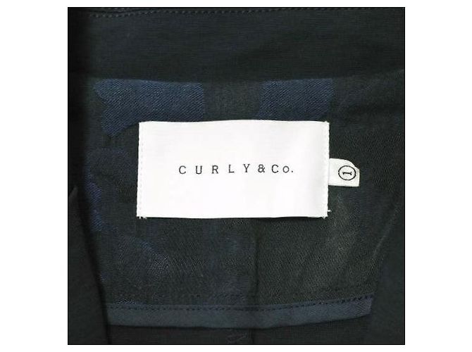 Autre Marque GIACCA CURLY BLEECKER Giacca in Jersey Compression Blu Blu navy - vista 3