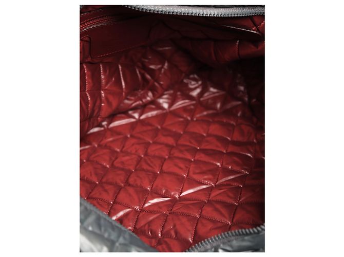 Chanel Borsa tote in nylon cocoon 2008 grigio-verde - vista 6