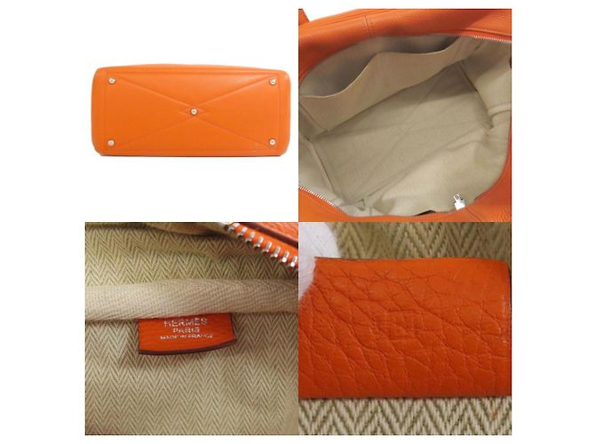 Borsa tote Victoria Elan Hermès Arancione - vista 4