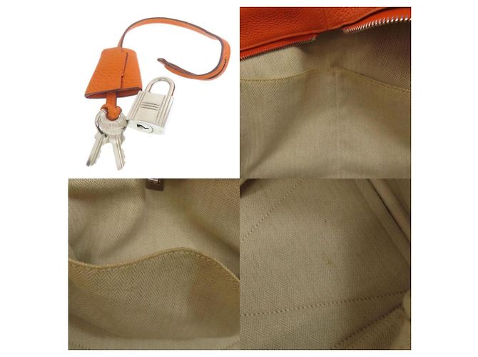 Borsa tote Victoria Elan Hermès Arancione - vista 5