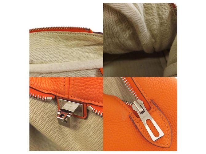 Borsa tote Victoria Elan Hermès Arancione - vista 6