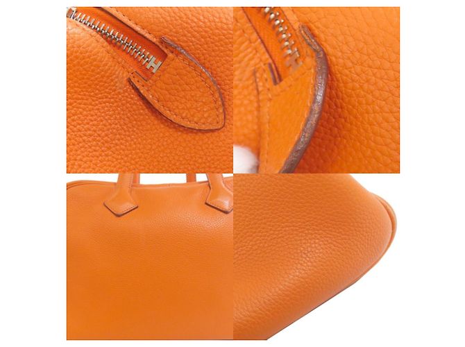 Borsa tote Victoria Elan Hermès Arancione - vista 7