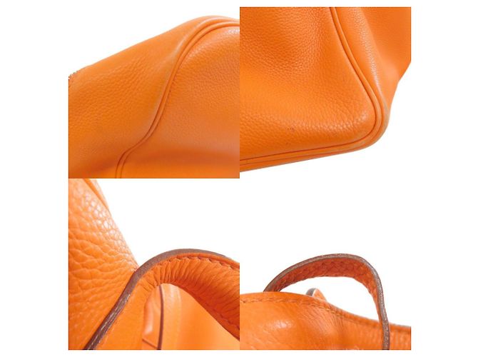 Borsa tote Victoria Elan Hermès Arancione - vista 8