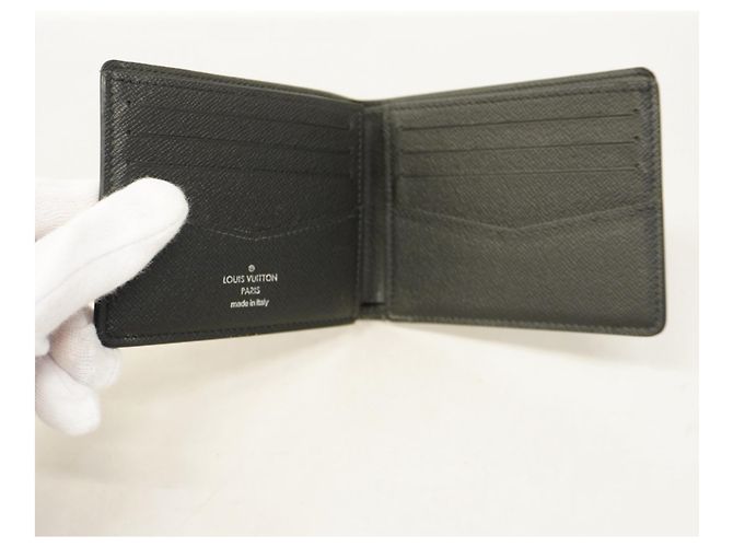 Louis Vuitton Monogram Eclipse Slender Wallet Black - view 3