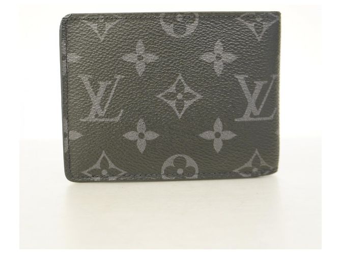 Louis Vuitton Monogram Eclipse Slender Wallet Black - view 8