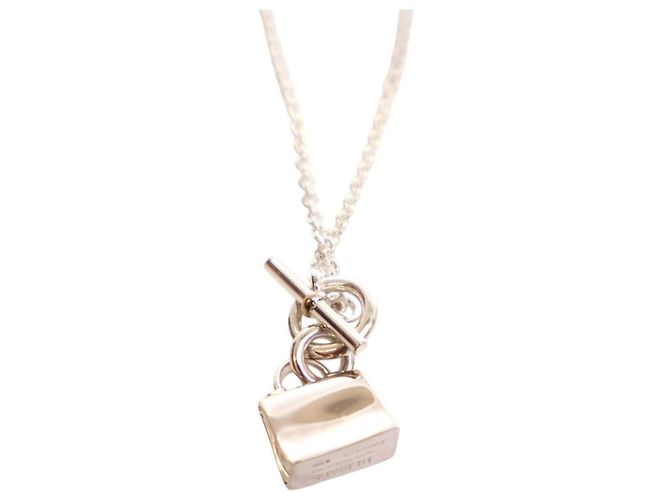 Collana Pendente Amulettes Kelly in Argento Sterling Hermès - vista 4