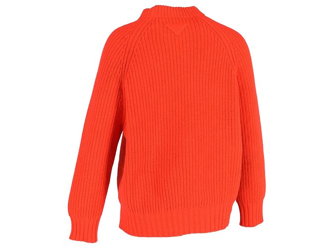 Suéter Prada en lana naranja - vista 3